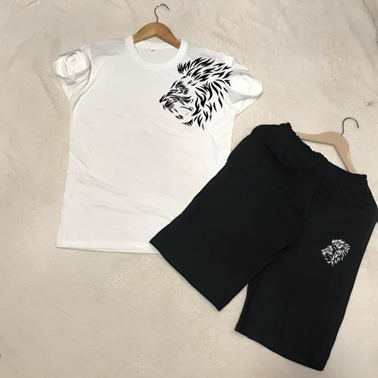 "Royal Roar" Premium Lion Graphic Co-ord Set – Unleash the Beast Within - HYNX